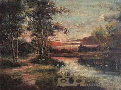 颜文樑 风景 44×59cm